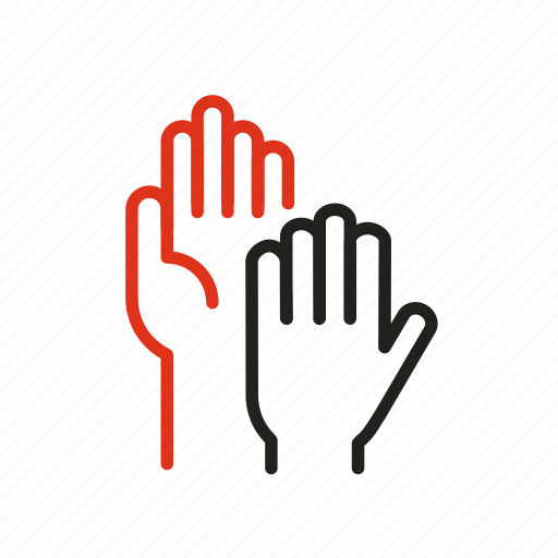Hand, friendship, high five, peace icon - Download on Iconfinder