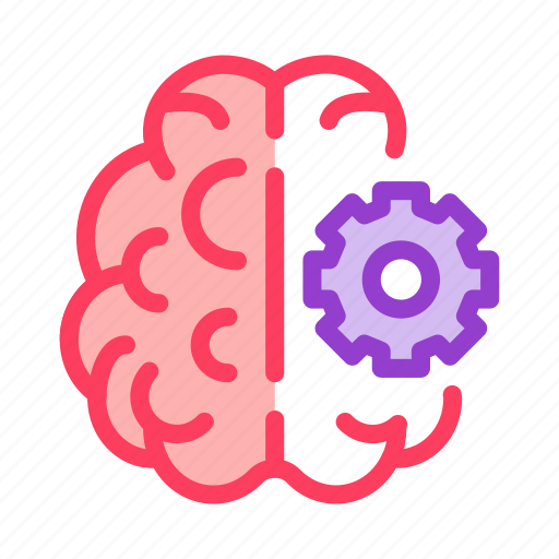 Alzheimer, brain, gear, mechanism icon - Download on Iconfinder