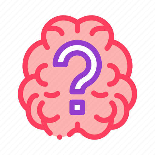 Alzheimer, brain, mark, question icon - Download on Iconfinder