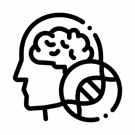 Brain, gene, head, man, molecule icon - Download on Iconfinder