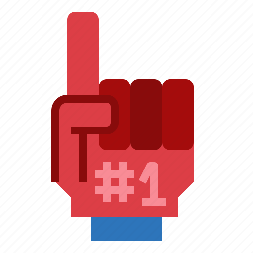 Cheer, foam, gestures, hand, number icon - Download on Iconfinder