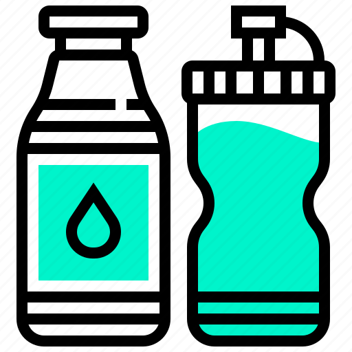 Bottle, flask, mineral, refreshment, water icon - Download on Iconfinder