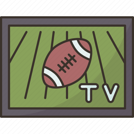 American, football, broadcast, television, live icon - Download on Iconfinder