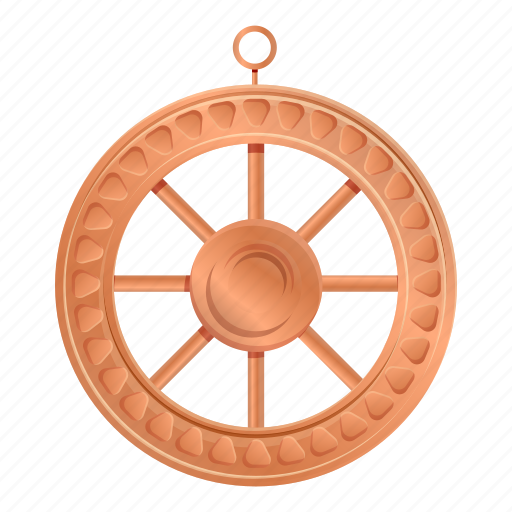 Wheel, gold, amulet icon - Download on Iconfinder