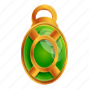green, esoteric, amulet 