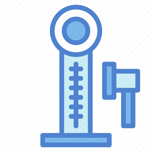 Amusement, fun, hammer, park, strength, tester icon - Download on Iconfinder