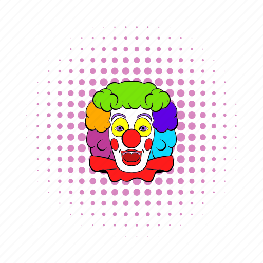 Circus, clown, comics, face, fun, happy, smile icon - Download on Iconfinder