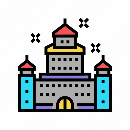 Carnival, castle, amusement, park, entertainment, rollercoaster icon - Download on Iconfinder