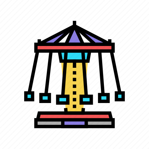 Swing, carousel, amusement, park, entertainment, rollercoaster icon - Download on Iconfinder