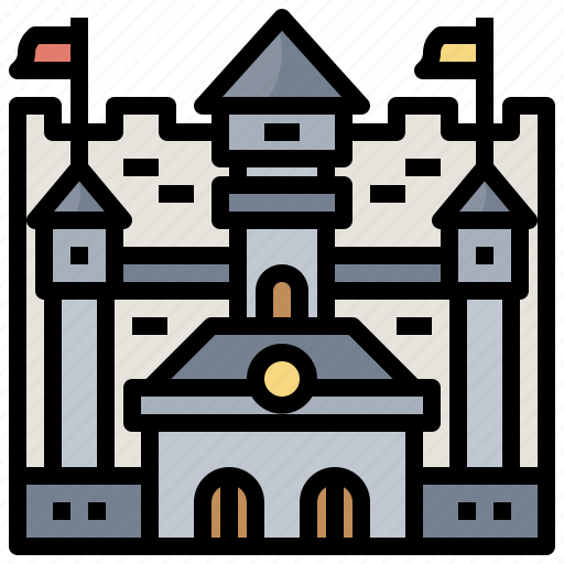 Building, buildings, castle, fort, protection icon - Download on Iconfinder