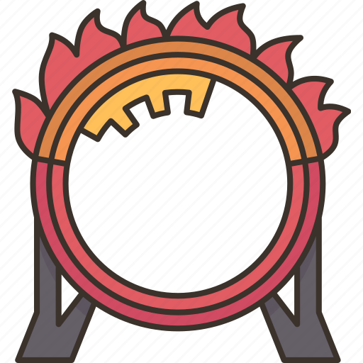 Fireball, roller, coaster, track, loop icon - Download on Iconfinder