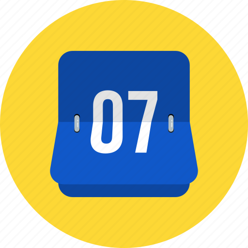 Analog, calendar, color, deadline, number, square, time icon - Download on Iconfinder