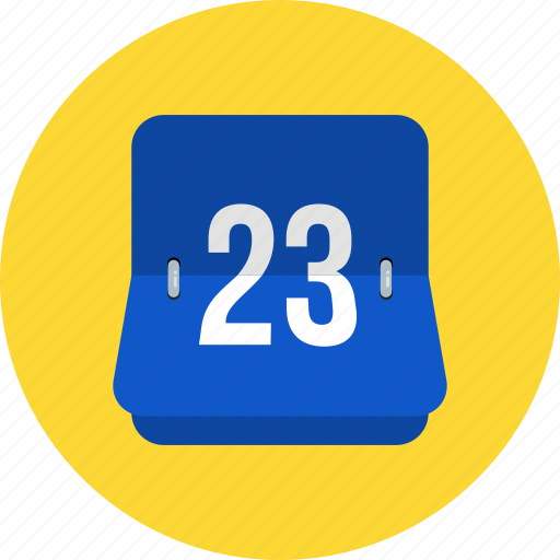 Analog, calendar, color, deadline, number, square, time icon - Download on Iconfinder
