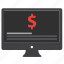desktop, monitor, computer, business, dollar, finance, financial 