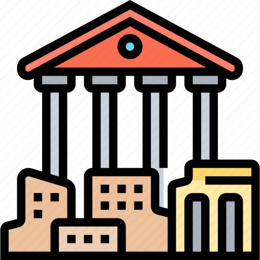 Acropolis, parthenon, greek, landmark, athens icon - Download on Iconfinder