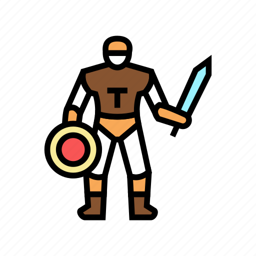 Gladiator, ancient, greece, warrior, mythology, history icon - Download on Iconfinder