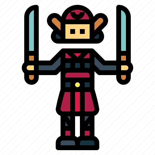 Warrior, samurai, swordsman, soldier, man icon - Download on Iconfinder