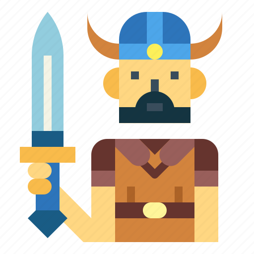Warrior, vikings, swordsman, soldier, barbarian icon - Download on Iconfinder