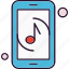 mobile, music, application 