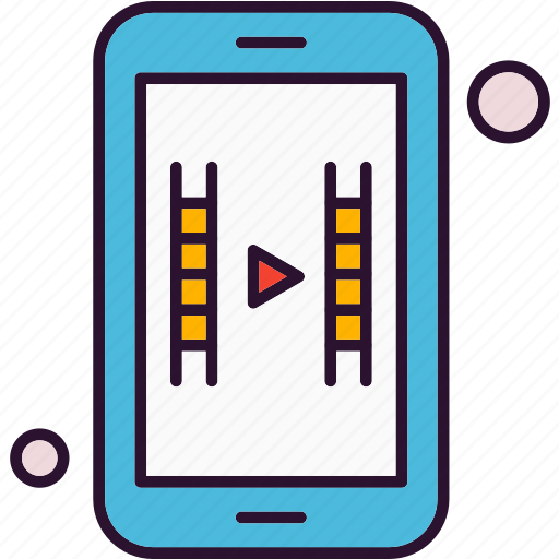 Mobile, application, video player icon - Download on Iconfinder