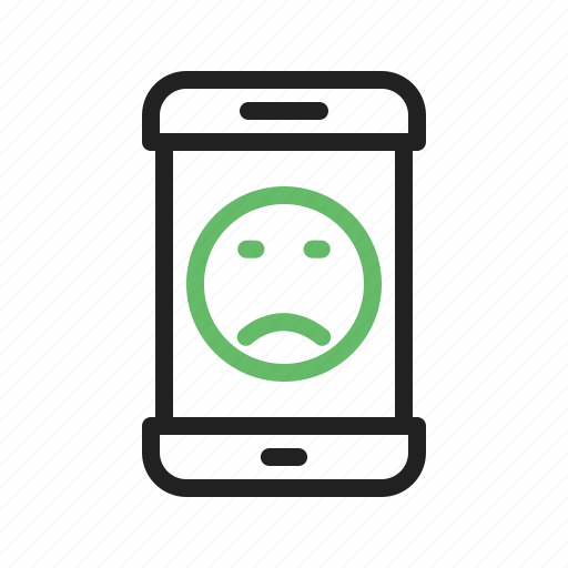Expression, face, mobile, phone, sad, screen, smartphone icon - Download on Iconfinder