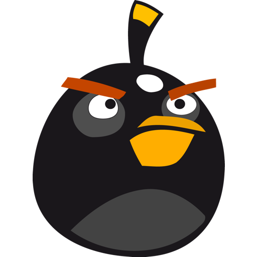 Angry birds, black bird icon - Free download on Iconfinder