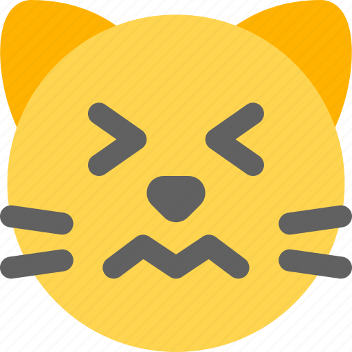 Cat, emoticons, animal, squinted icon - Download on Iconfinder