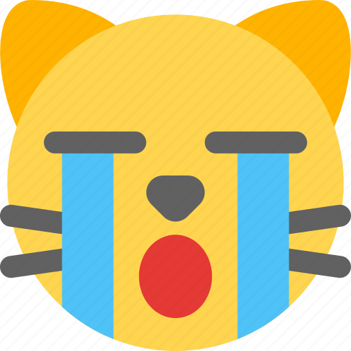 Cat, crying, emoticons, animal icon - Download on Iconfinder