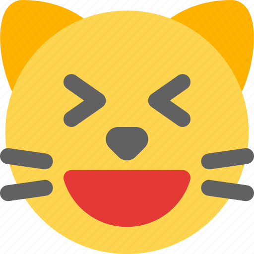 Cat, grinning, squinting, emoticons icon - Download on Iconfinder