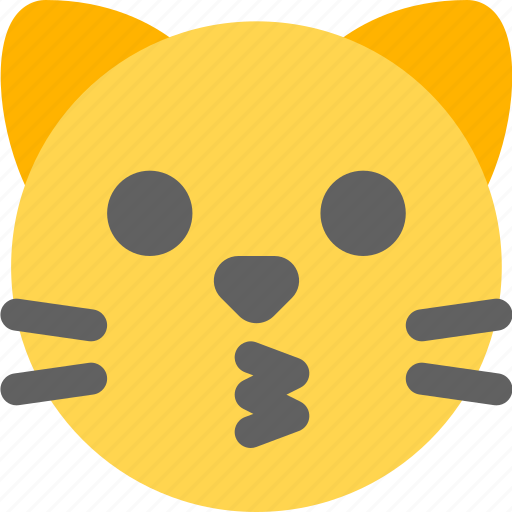Cat, kissing, face, emoticons, animal icon - Download on Iconfinder