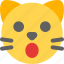 cat, shock, emoticons, animal, mouth open 