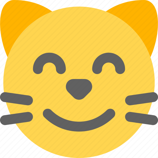 Cat, smiling, emoticons, animal, happy icon - Download on Iconfinder