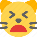 cat, weary, emoticons, animal