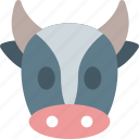 cow, emoticons, animal