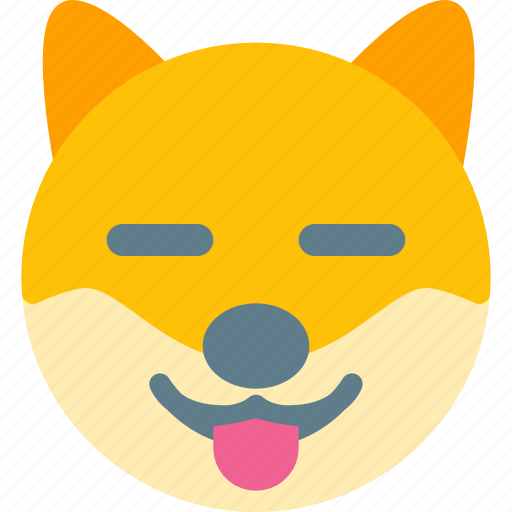 Dog, closed, eyes, emoticons, animal icon - Download on Iconfinder