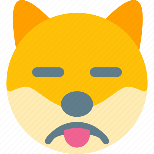 Dog, sad, closed, eyes, emoticons, animal icon - Download on Iconfinder