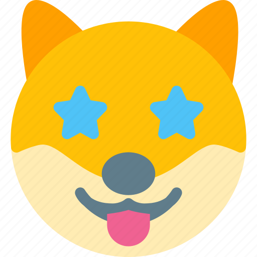 Dog, star, struck, emoticons, animal icon - Download on Iconfinder