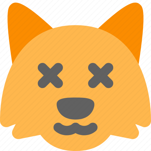 Fox, death, eyes, emoticons, animal icon - Download on Iconfinder