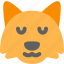 fox, pensive, emoticons, animal 
