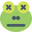 frog, death, emoticons, animal 