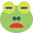 frog, frowning, eyes, emoticons, animal