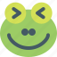 frog, squinting, emoticons, animal 