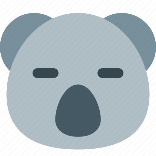 Koala, closed, eyes, emoticons, animal icon - Download on Iconfinder
