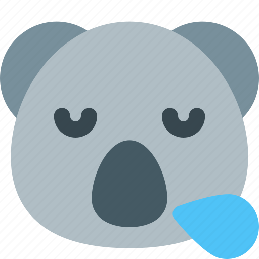 Koala, snoring, emoticons, animal icon - Download on Iconfinder