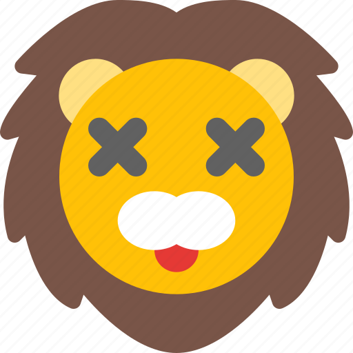 Lion, death, emoticons, animal icon - Download on Iconfinder
