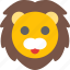 lion, emoticons, animal 