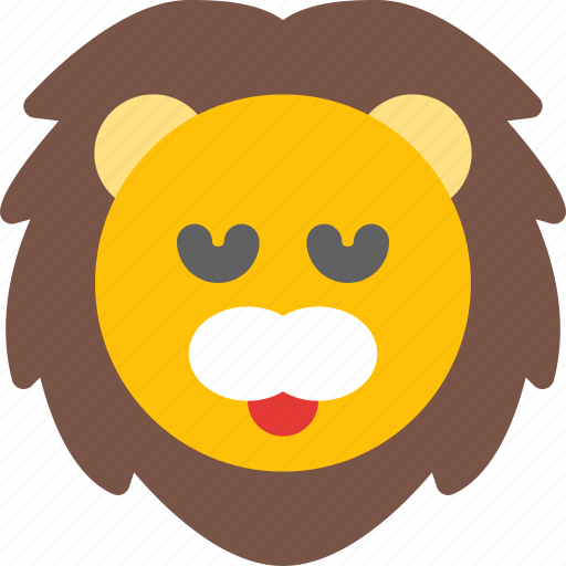 Lion, pensive, emoticons, animal icon - Download on Iconfinder