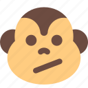 monkey, confused, emoticons, animal