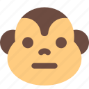 monkey, neutral, emoticons, animal