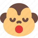 monkey, sleepy, emoticons, animal